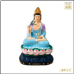 高70cm純銅貼金觀(guān)音像 