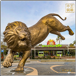 大型室外景觀(guān)銅獅子